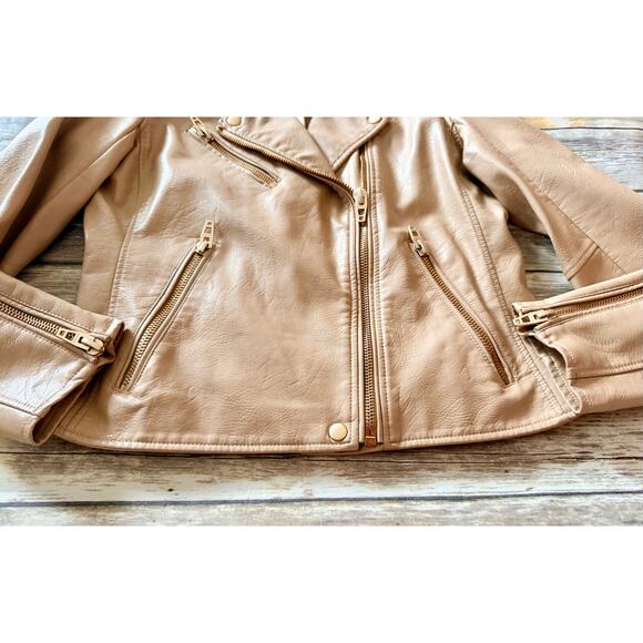 CHAMPAGNE MOTO JACKET-MEDIUM - Picture 5 of 8